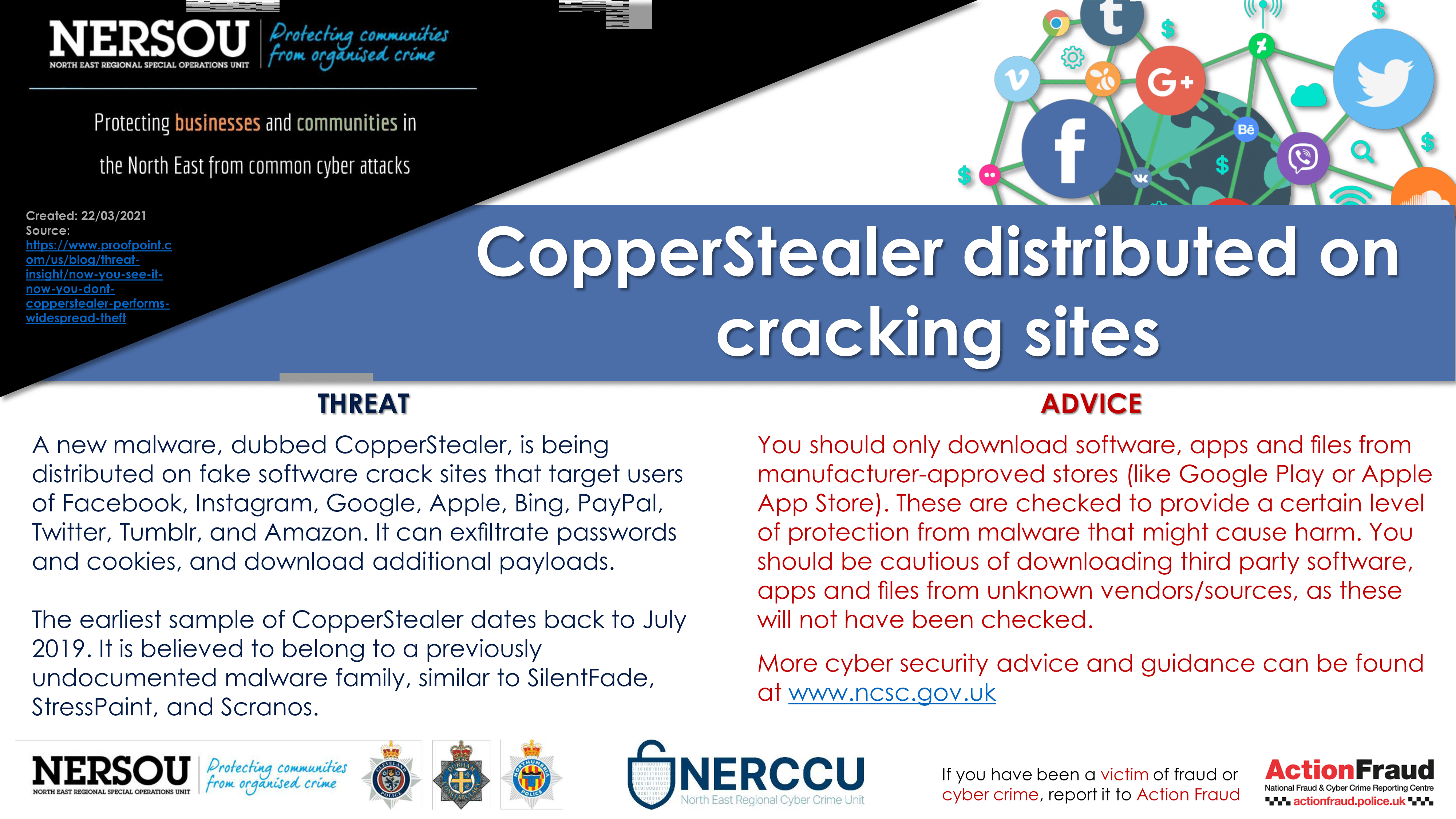Notification - CopperStealer distributed on cracking sites