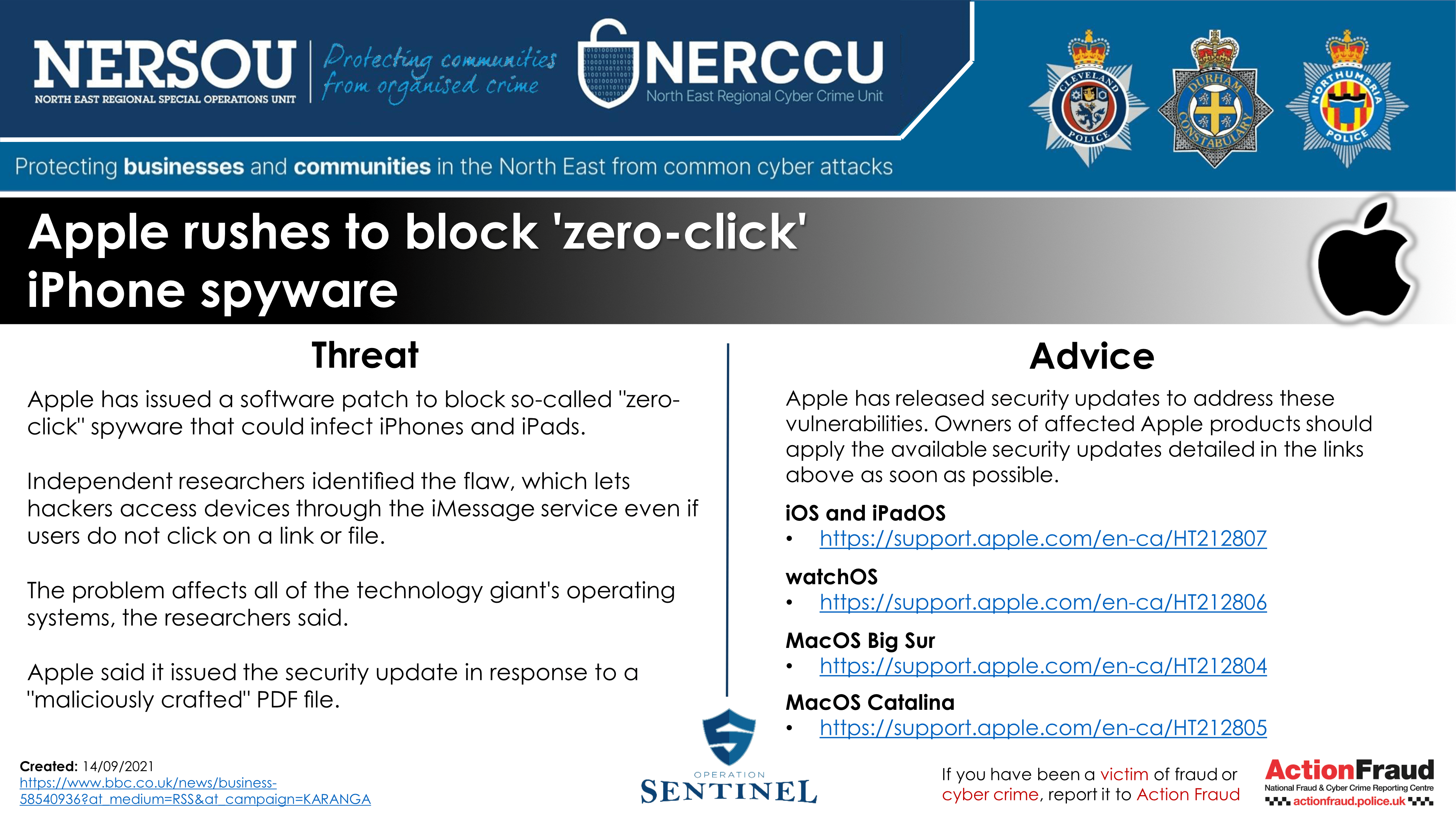 Apple rushes to block zero click iPhone spyware