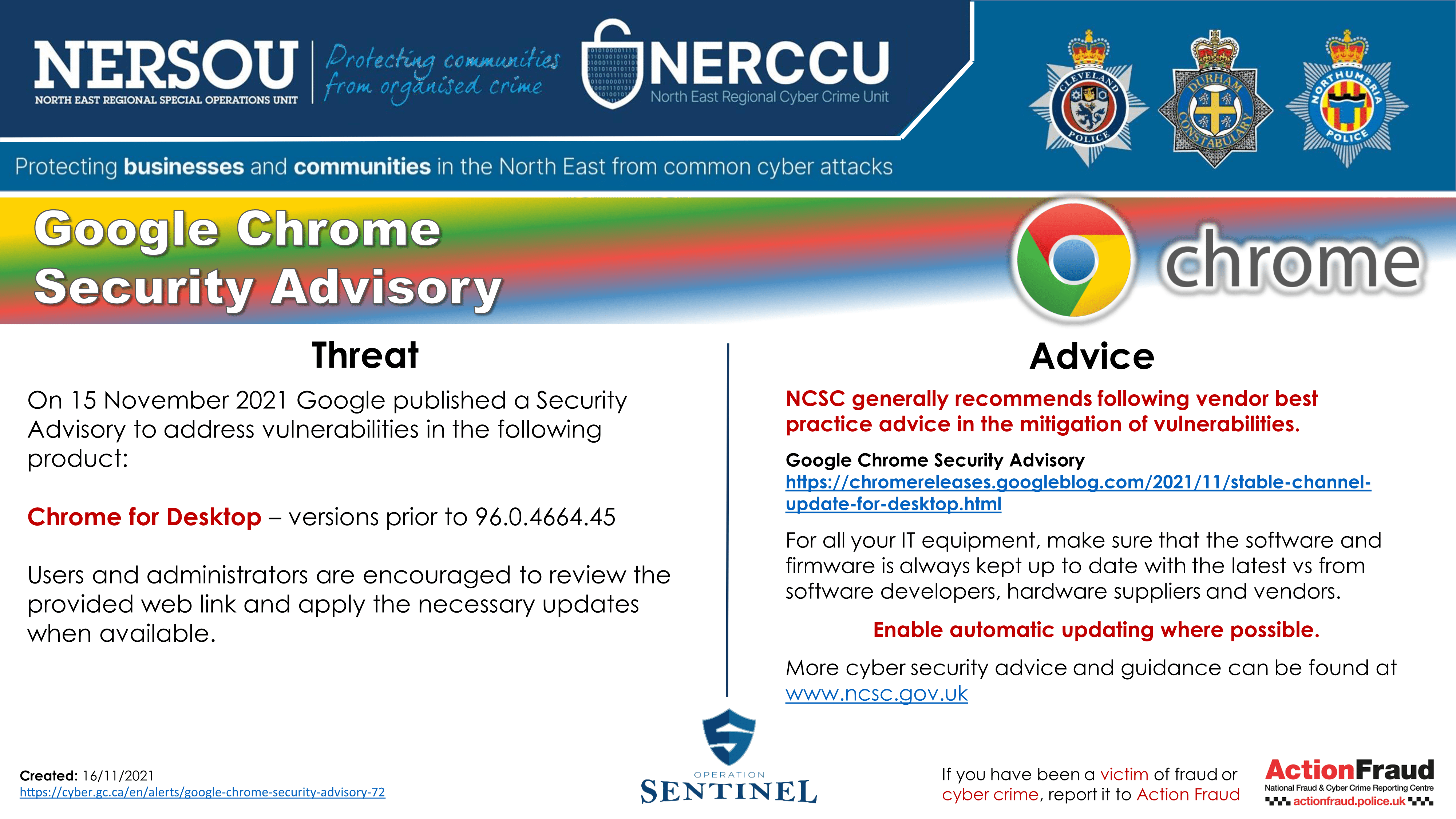 Google Chrome Security Advisory