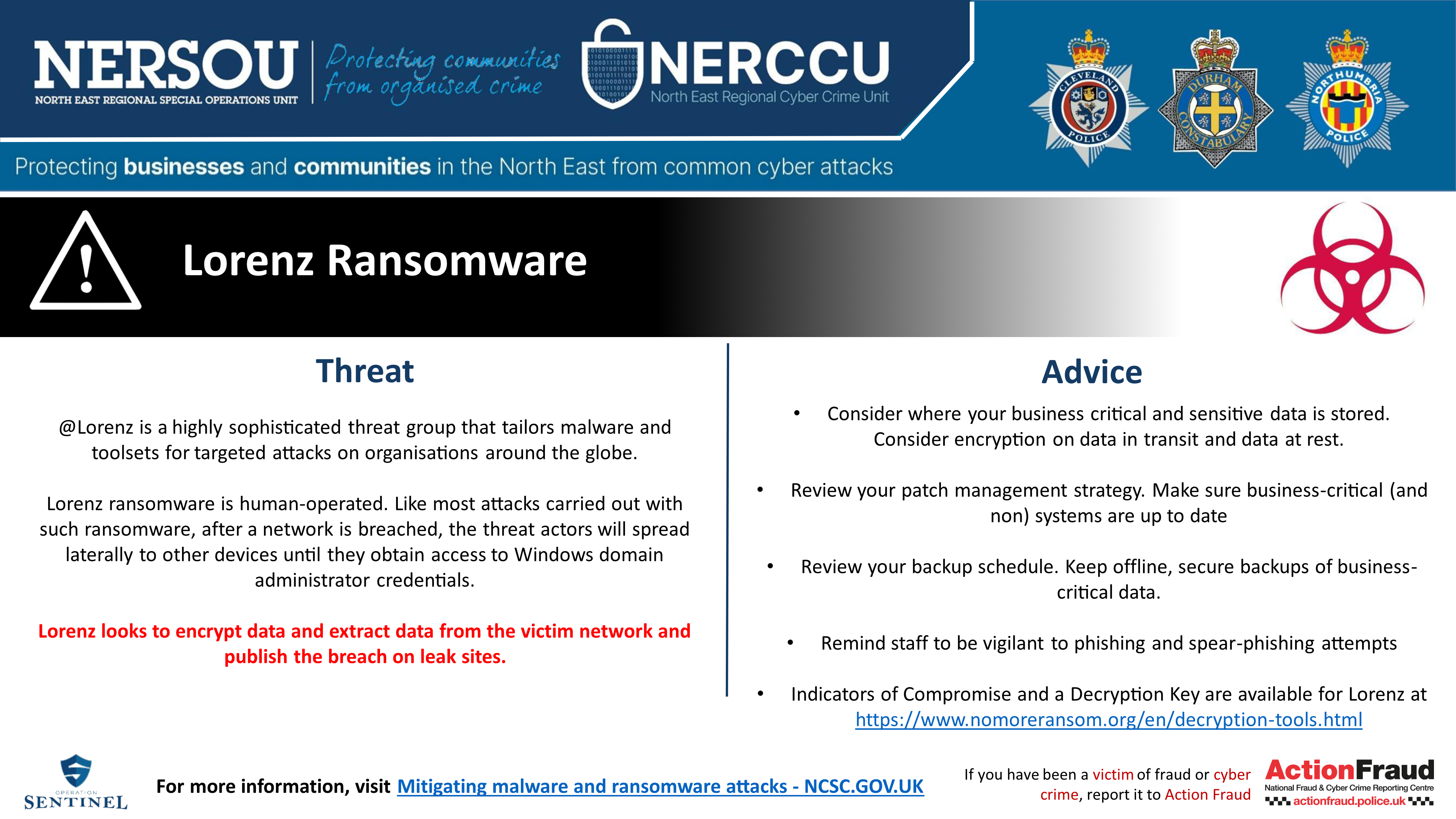 Notification Lorenz Ransomware